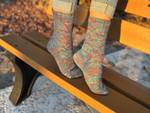 Handknit Twilight Bloom Socks, Wool Socks for Women - image 2