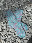 Handknit Twilight Bloom Socks, Wool Socks for Women - image 8