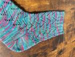 Handknit Twilight Bloom Socks, Wool Socks for Women - image 12