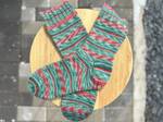 Handknit Winter Stripes Socks, Wool Socks for Women - image 1
