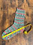 Handknit Winter Stripes Socks, Wool Socks for Women - image 3