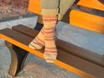 Handknit Roseate Ridge Socks, Wool Socks for Women - image 3