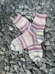 Handknit Roseate Ridge Socks, Wool Socks for Women - image 6