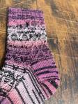 Handknit Slate Rose Cable Socks, Wool Socks for Women - image 11