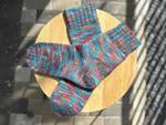 Handknit Miami Lights Socks, Wool Socks for Women - image 2