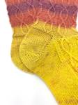 Goldenrod Cable Knit Wool Women Socks - image 1