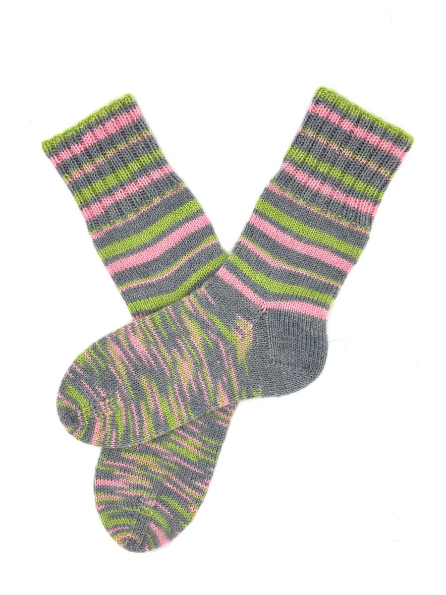 Vibrant Striped Wool Women Socks